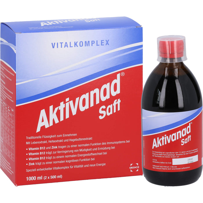 Aktivanad Saft, 1000 ml Solution