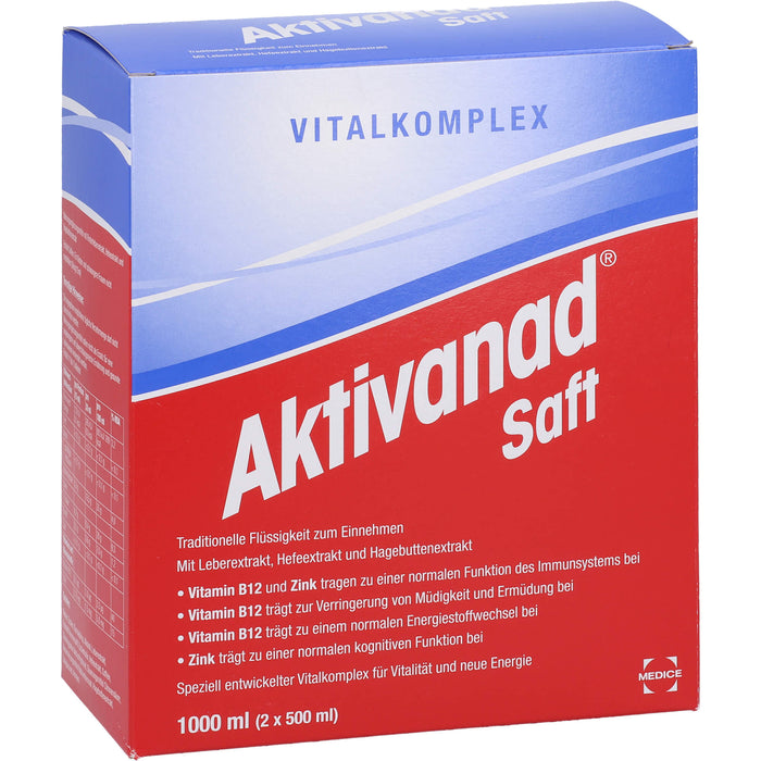 Aktivanad Saft, 1000 ml Solution