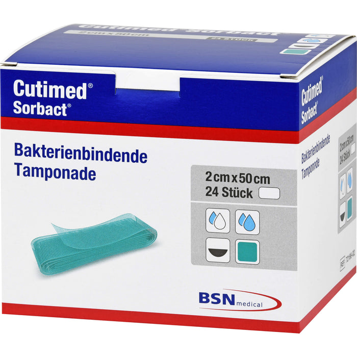 CUTIMED Sorbact Tamponaden 2x50 cm, 24 St TPO