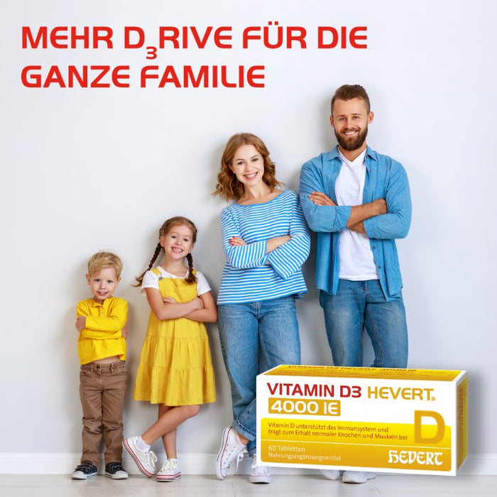 Vitamin D3 Hevert 4000 IE Tabletten, 60 pcs. Tablets