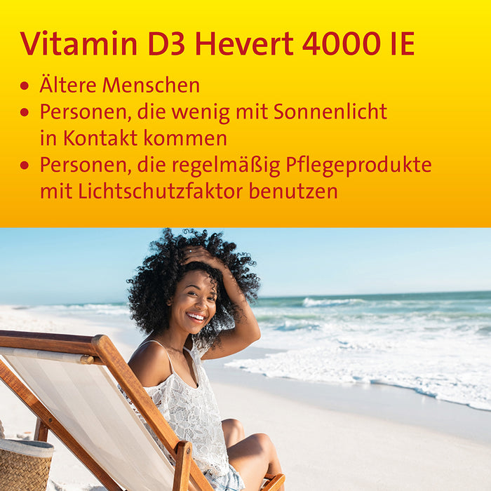 Vitamin D3 HEVERT 4000 IE Tabletten, 90 pc Tablettes