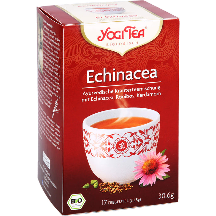 YOGI TEA Echinacea ayurvedische Kräuterteemischung, 17 pc Sac filtrant