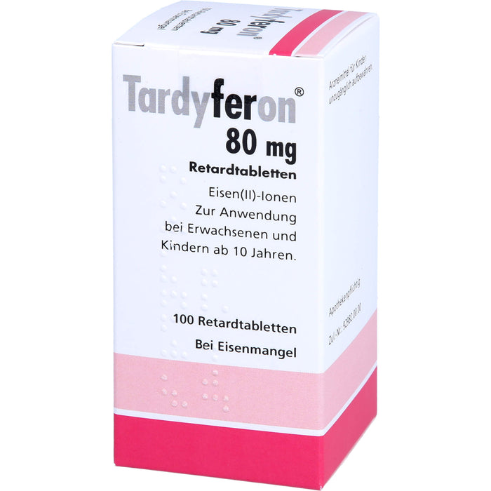 Tardyferon Retardtabletten bei Eisenmangel, 100 pcs. Tablets