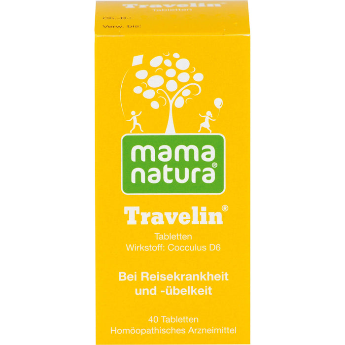 Mama natura Travelin DHU Reisetabletten, 40 St. Tabletten