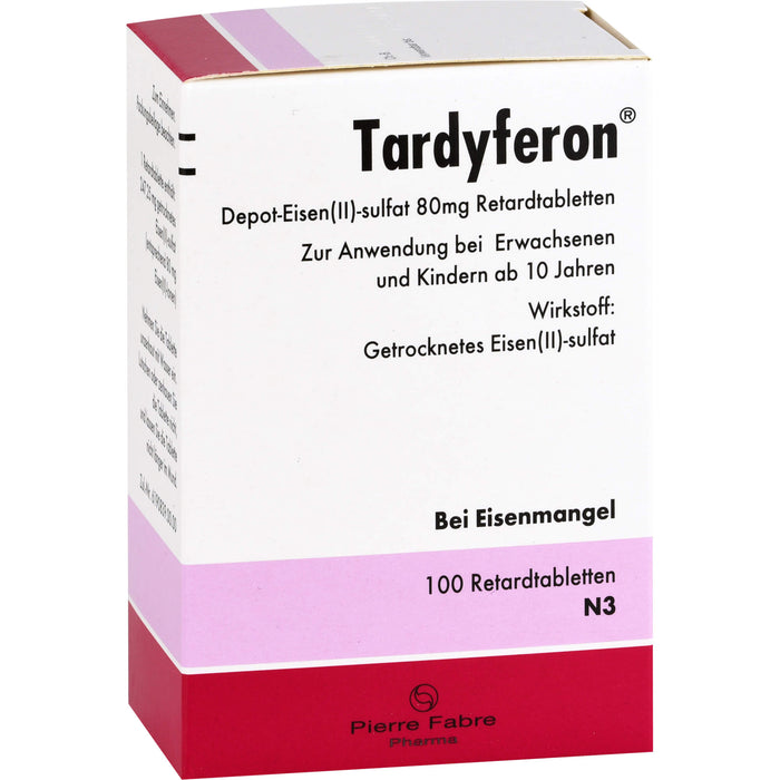 Tardyferon Depot-Eisen(II)-sulfat 80 mg Emra Retardtabletten, 100 pcs. Tablets