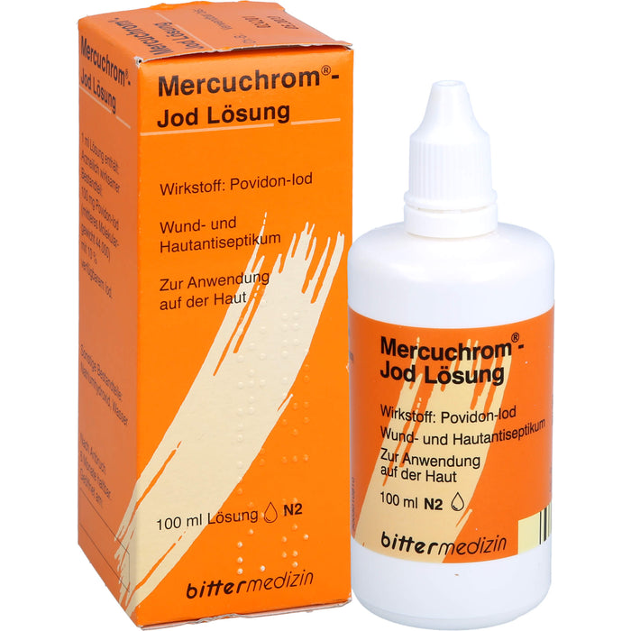 Mercuchrom-Jod Lösung, 100 mg/ml, 100 ml Solution