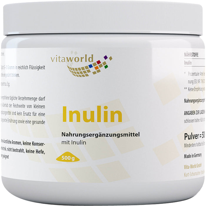 vitaworld Inulin Pulver, 500 g Poudre