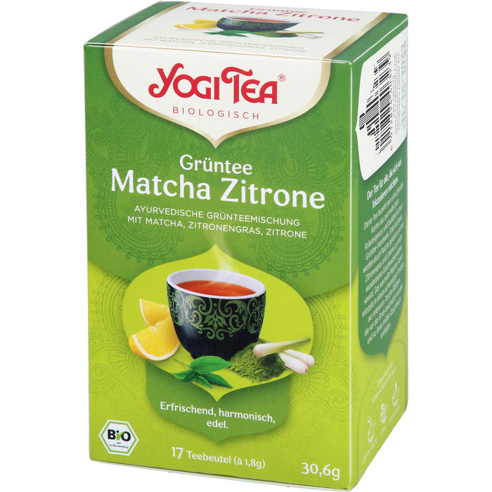 Yogi Tea Grüntee Matcha Zitrone Bio, 17X1.8 g FBE