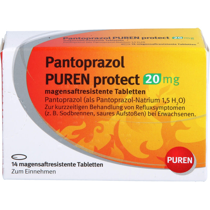 Pantoprazol PUREN protect 20 mg Tabletten, 14 pc Tablettes