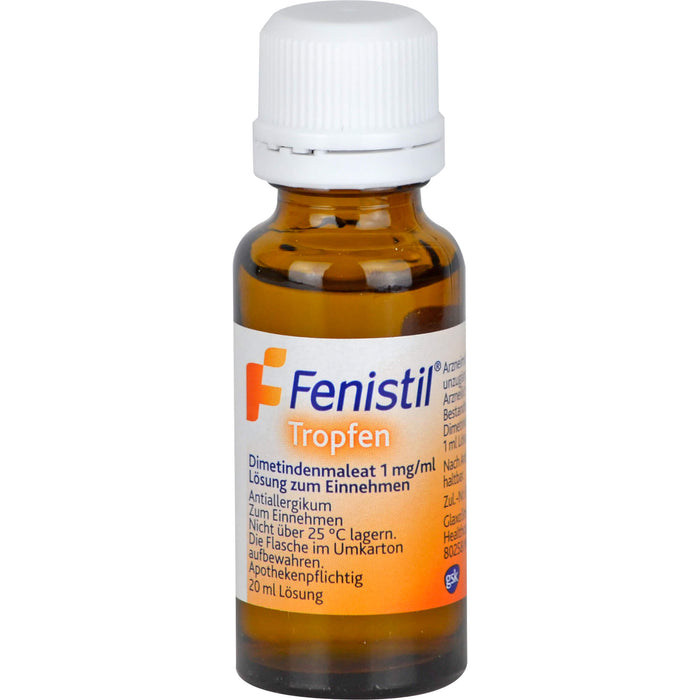 Fenistil Tropfen zur symptomatischen Behandlung von allergischen Erkrankungen und Juckreiz, 60 ml Solution