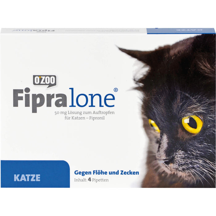 Fipralone für Katzen Pipetten gegen Flöhe und Zecken, 4 St. Ampullen