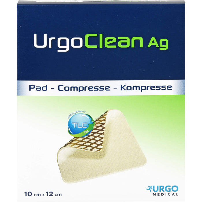 UrgoClean Ag 10 cm x 12 cm Kompresse, 10 St. Kompressen