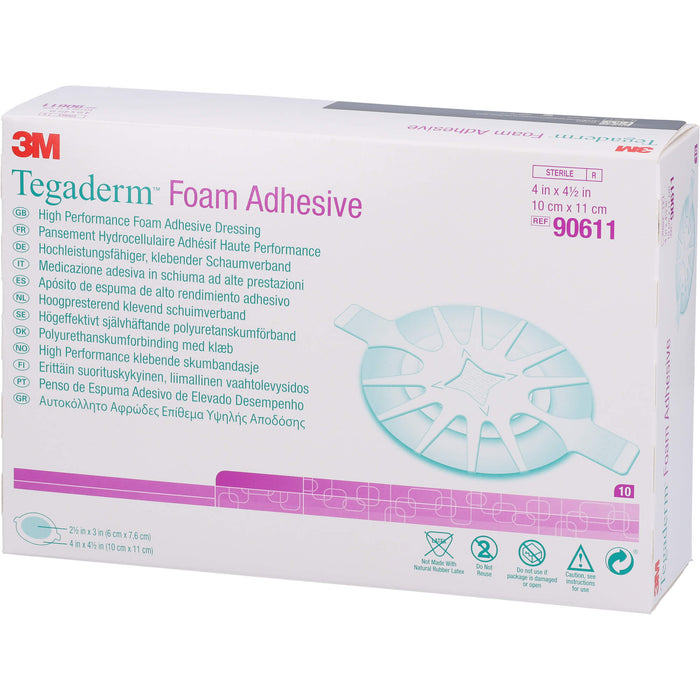 TEGADERM Foam Adhesive 10x11 cm oval 90611, 10 St VER