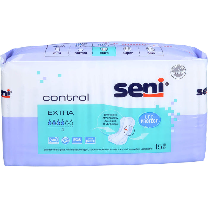 Seni Control Extra Inkontinenzeinlagen, 15 pcs. Insoles