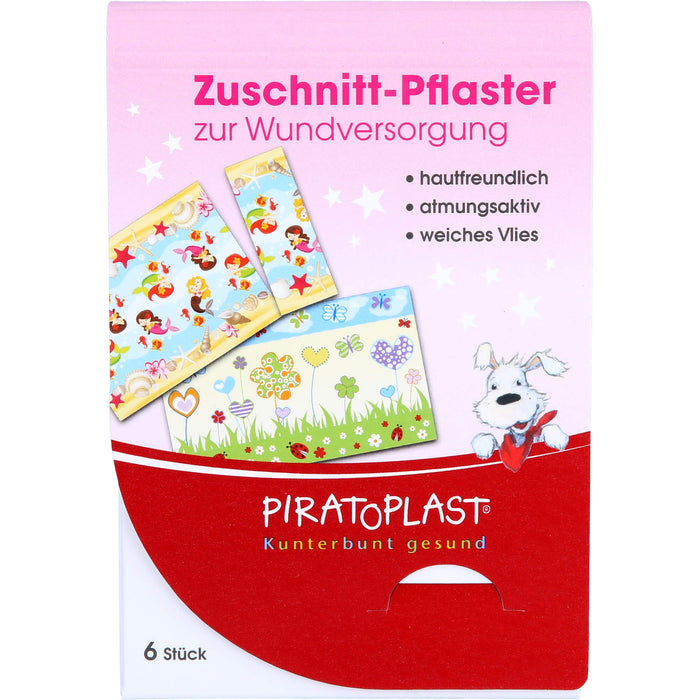 PIRATOPLAST Pflaster zum Zuschneiden für Mädchen, 6 pcs. Patch