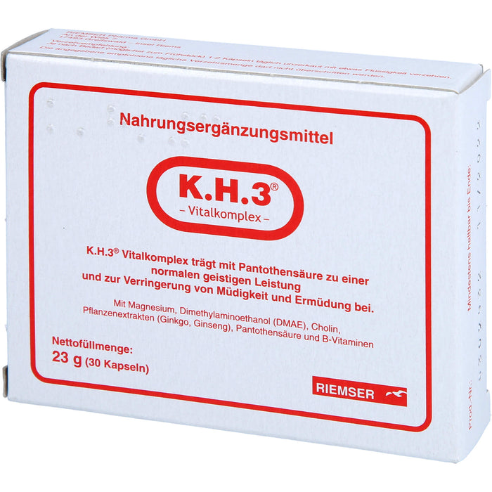 K.H.3 Vitalkomplex Kapseln, 30 St. Kapseln