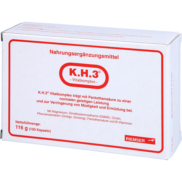 K.H.3 Vitalkomplex Kapseln, 150 pc Capsules