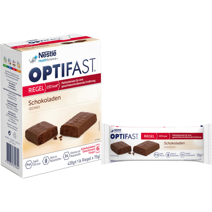 OPTIFAST Riegel Schokoladen Geschmack, 6 pc Bar