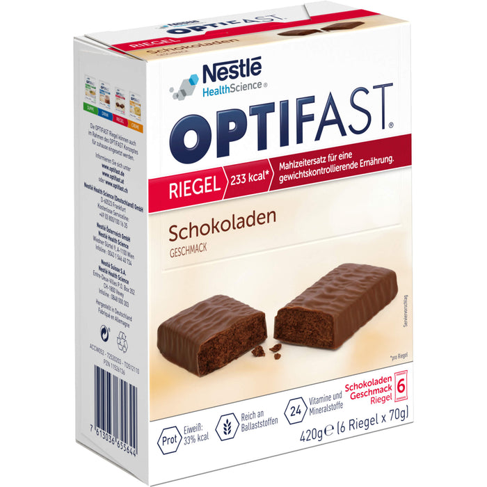 OPTIFAST Riegel Schokoladen Geschmack, 6 pcs. Bar