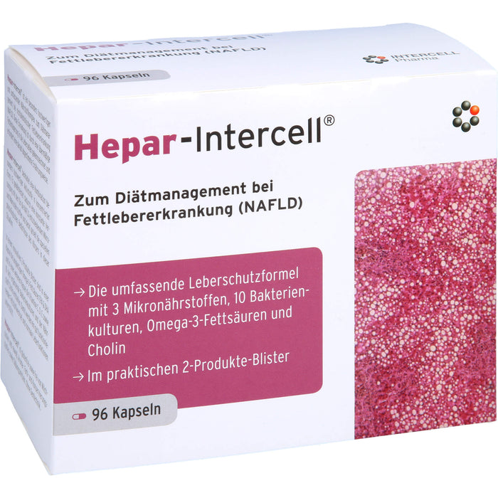 Hepar-Intercell Kapseln bei nichtalkoholischer Fettlebererkrankung, 96 St. Kapseln