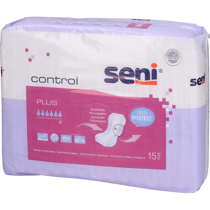 Seni Control Plus Inkontinenzeinlagen, 15 pc Dépôts