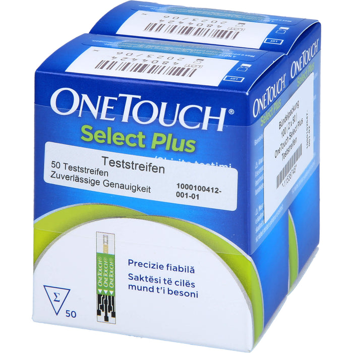 One Touch Select Plus Orifarm Blutzucker Teststreifen, 100 St TTR