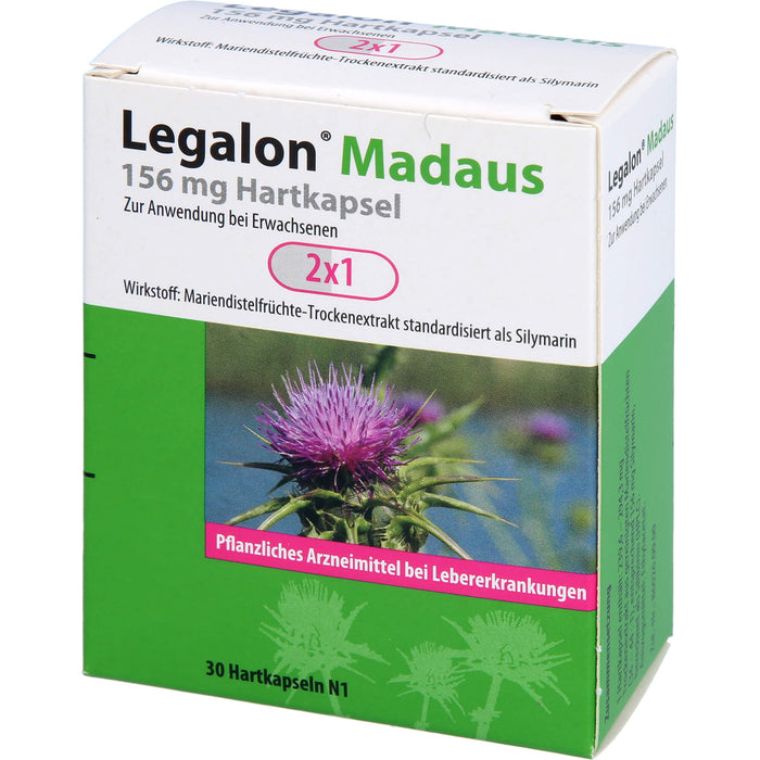 Legalon Madaus 156 mg, Hartkapseln, 30 St HKP