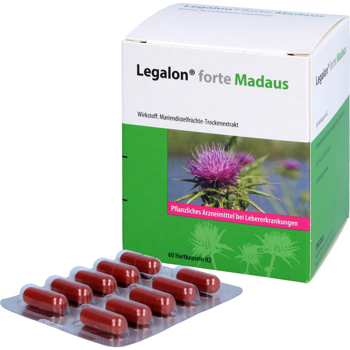 Legalon forte Madaus Hartkapseln bei Lebererkrankungen, 60 pc Capsules