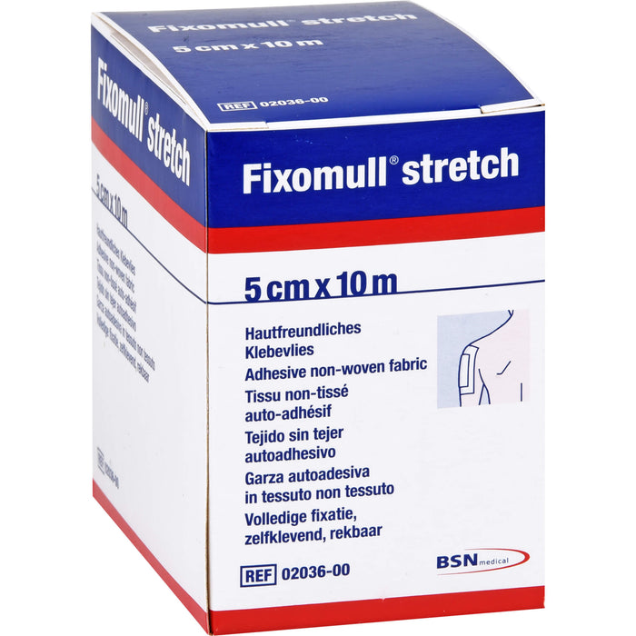 Fixomull stretch 5 cm x 10 m hautfreundliches Klebevlies, 1 pc Pansements