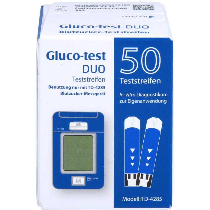 Gluco-test DUO Teststreifen, 50 pc Bandelettes réactives