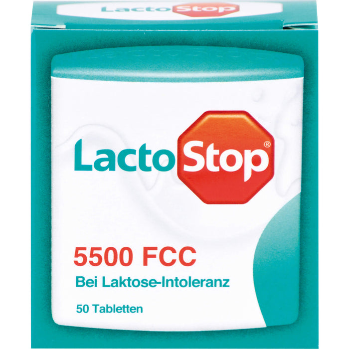 LactoStop 5500 bei Lactose-Intoleranz Tabletten, 50 pc Tablettes