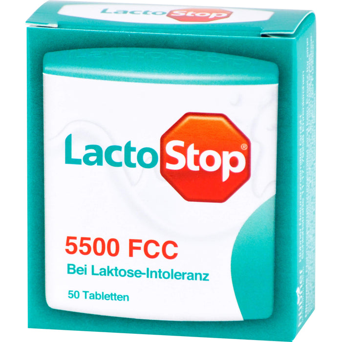 LactoStop 5500 bei Lactose-Intoleranz Tabletten, 50 pc Tablettes