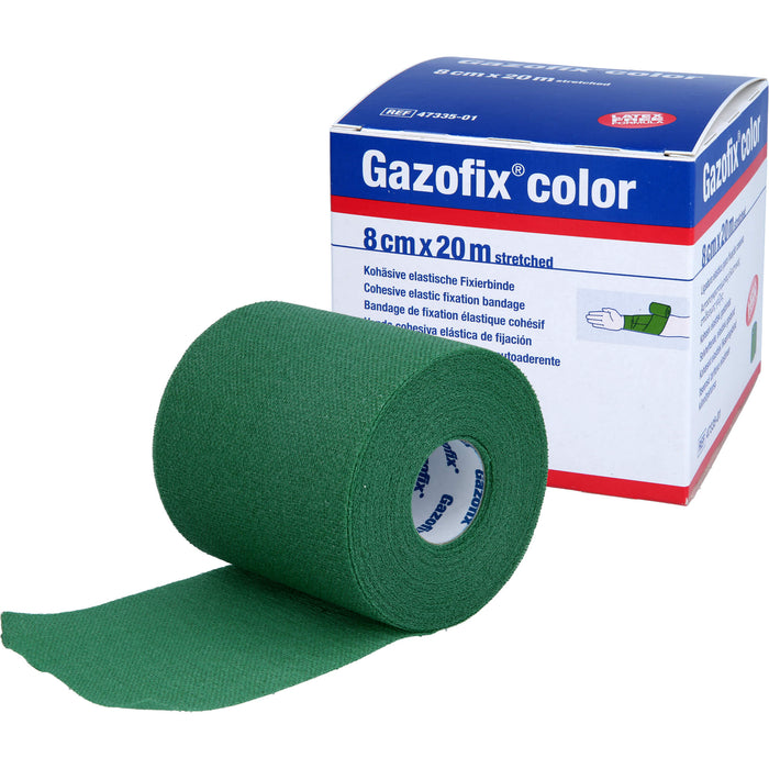 Gazofix color kohäsive Fixierbinde grün 20m x 8cm, 1 St BIN