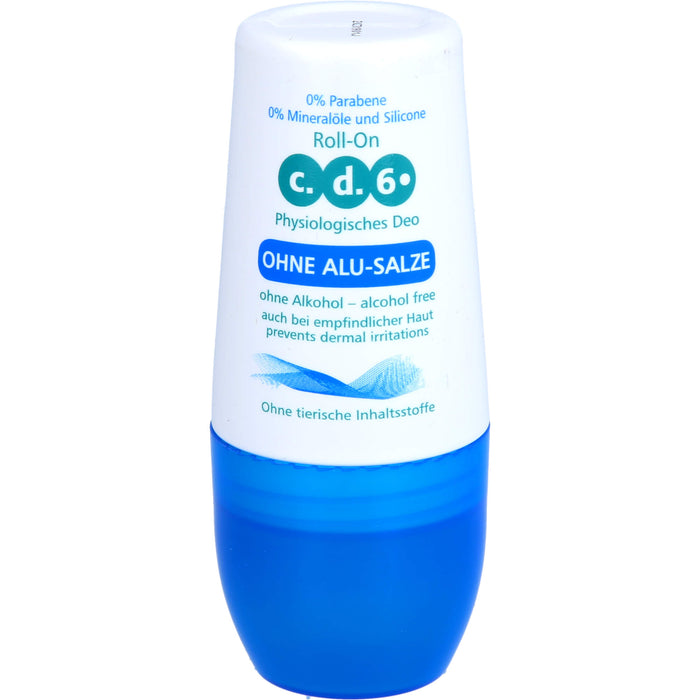 c.d.6. physiolog. Pflege Deo ohne Aluminiumsalze, 60 ml EMU