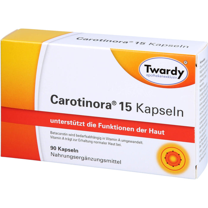 Twardy Carotinora 15 Kapseln, 90 St. Kapseln