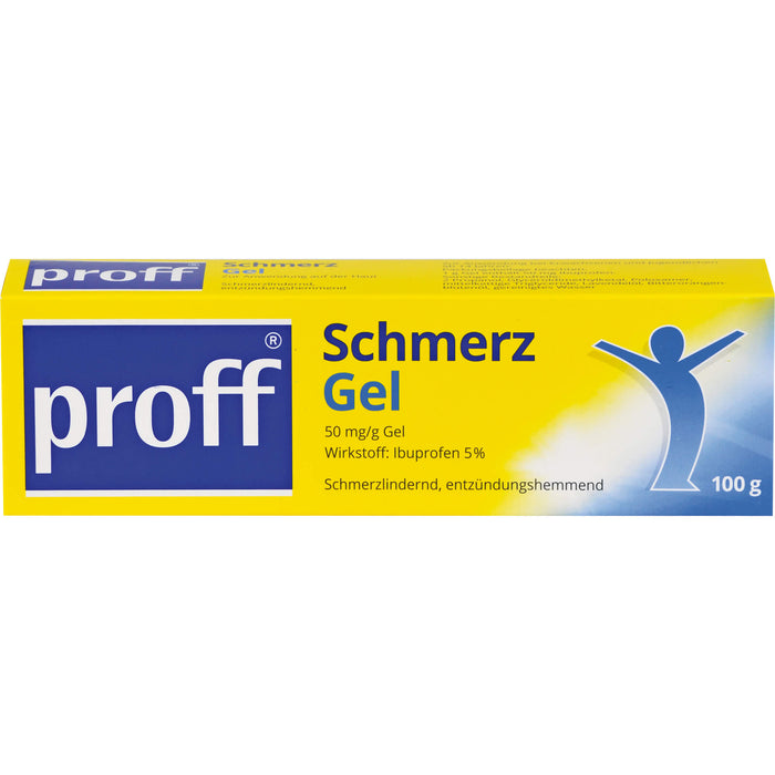 proff Schmerzgel 50 mg/g Ibuprofen schmerzlindernd und entzündungshemmend, 100 g Gel