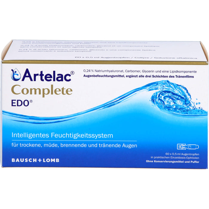 Artelac Complete Augentropfen EDO, 60 pc Pipettes à dose unique