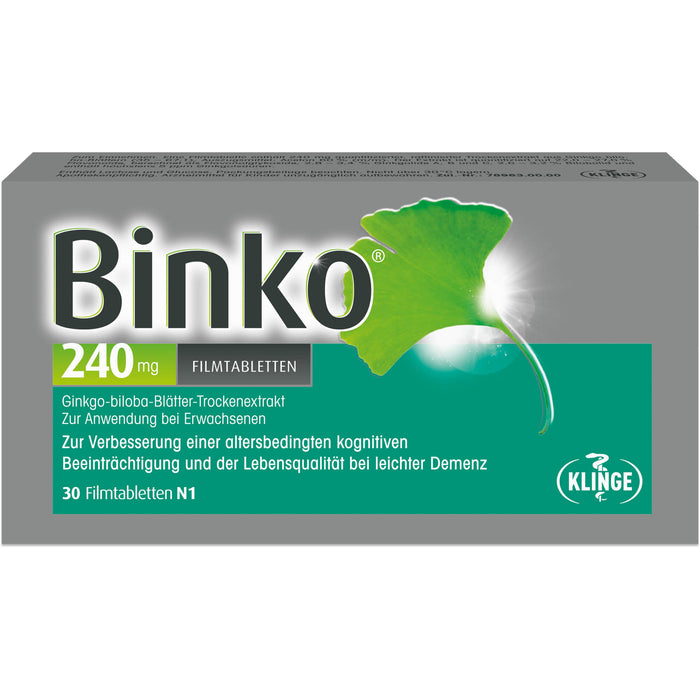 Binko 240 mg Filmtabletten, 30 St. Tabletten