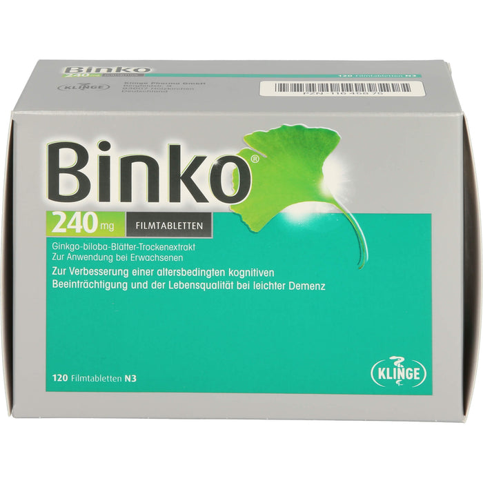 Binko 240 mg Filmtabletten, 120 pcs. Tablets