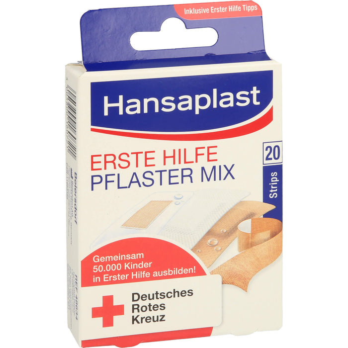 Hansaplast Erste Hilfe Pflaster Mix Strips, 20 pc Pansement