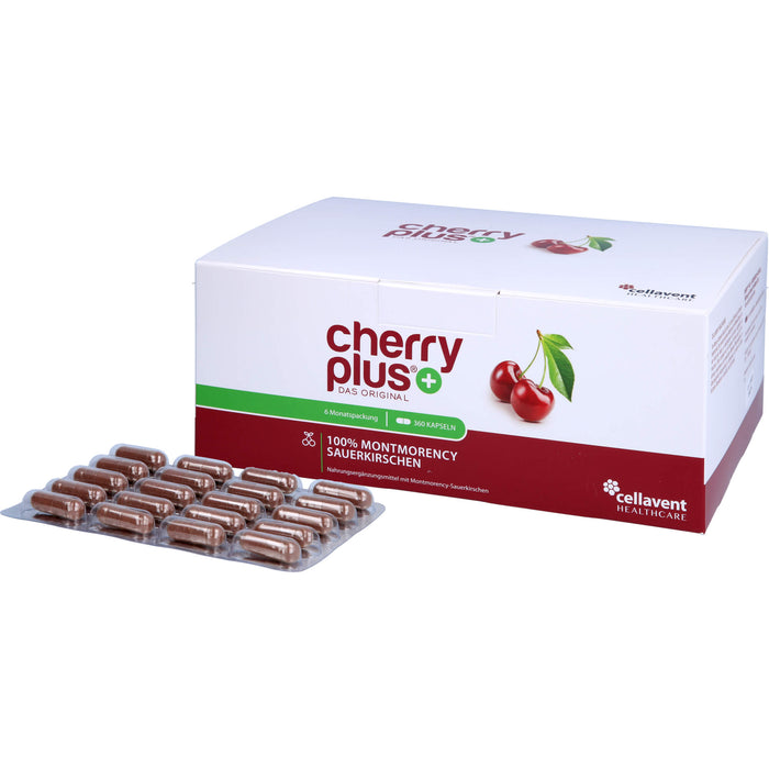 cherry plus 100 % Montmorency Sauerkirschen Kapseln, 360 St. Kapseln