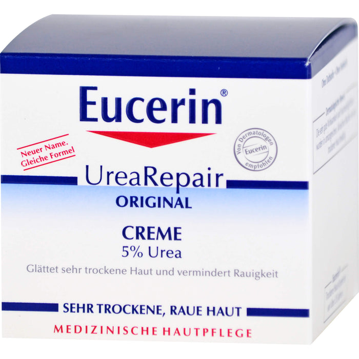 Eucerin UreaRepair 5% Urea Creme für sehr trockene Haut, 75 ml Crème