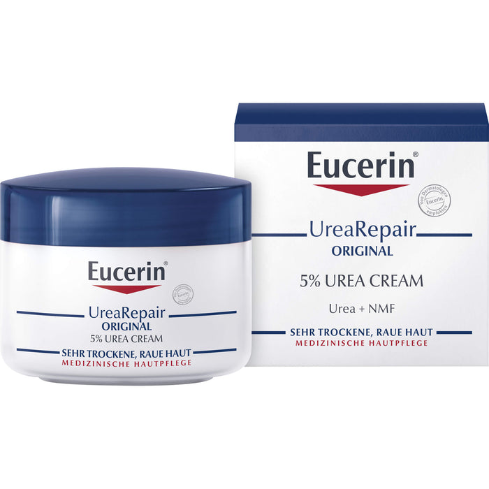 Eucerin UreaRepair 5% Urea Creme für sehr trockene Haut, 75 ml Crème