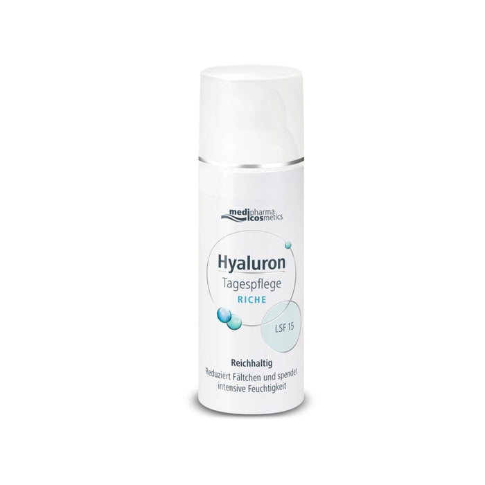 medipharma cosmetics Hyaluron Tagespflege riche LSF 15, 50 ml Crème