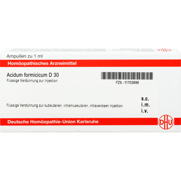 DHU Acidum formicicum D30 Ampullen, 8 St. Ampullen