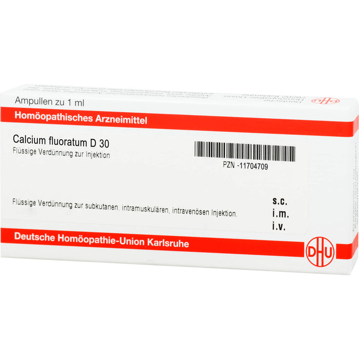 DHU Calcium fluoratum D30 Ampullen, 8 St. Ampullen