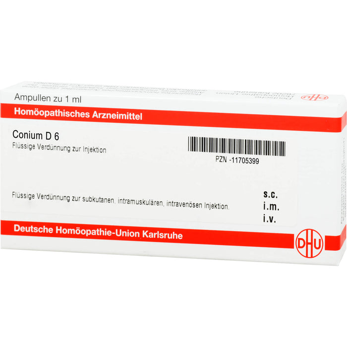 Conium D6 DHU Ampullen, 8 St. Ampullen