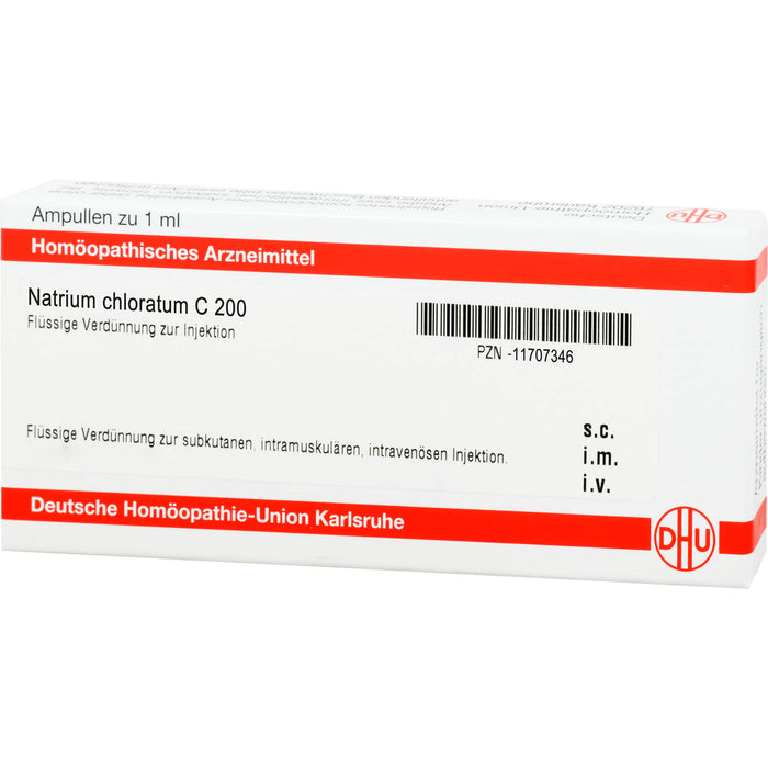 DHU Natrium chloratum C200 Ampullen, 8 St. Ampullen