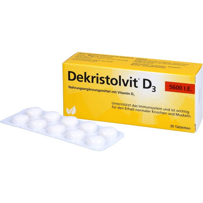 Dekristolvit D3 5600 I.E. Tabletten, 30 pcs. Tablets