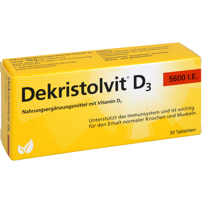 Dekristolvit D3 5600 I.E. Tabletten, 30 St. Tabletten